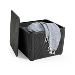 Keter Luzon Plus Opbergtafel - 57x57x43cm - Grafiet 8 Keter Luzon Plus Opbergtafel - 57x57x43cm - Grafiet -Tuinmeubels Winkel 1814333648 0102