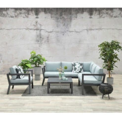 Garden Impressions San Luis Loungestoel - Mint Grijs -Tuinmeubels Winkel 1945392173 0102