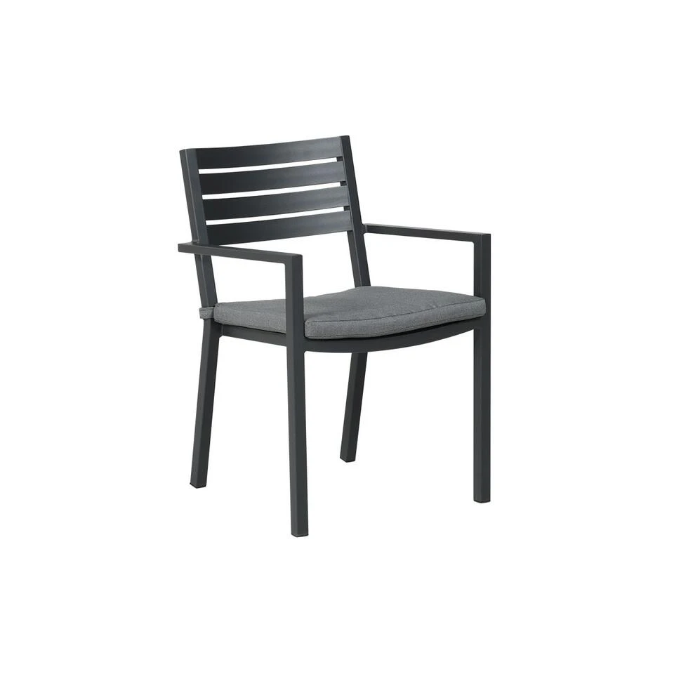 Garden Impressions Amarillo Tuinstoel Donker Grijs - 4 Stuks 4 Garden Impressions Amarillo Tuinstoel Donker Grijs - 4 Stuks - Afbeelding 2