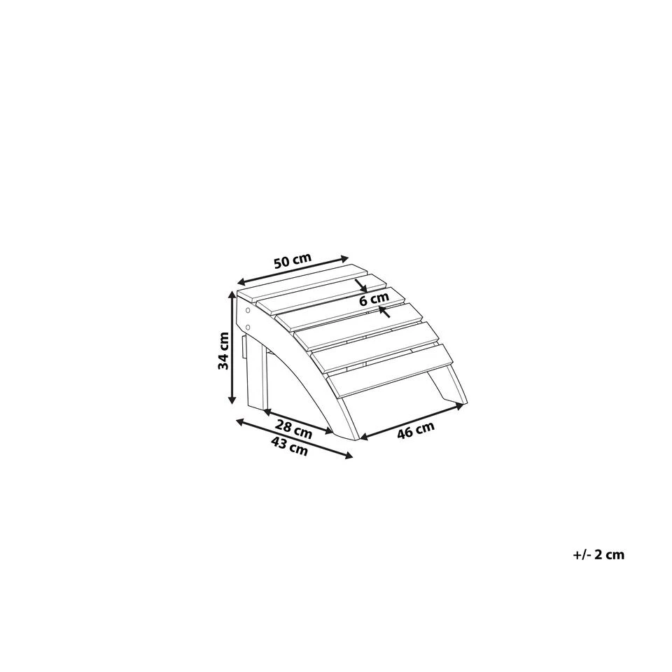 Beliani Voetenbankje ADIRONDACK - Groen Kunsthout 3 Beliani Voetenbankje ADIRONDACK - Groen Kunsthout - Afbeelding 2