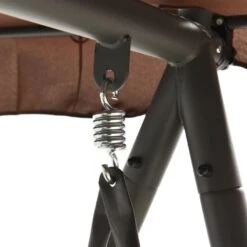VidaXL Schommelbank Voor Buiten Met Luifel Converteerbaar Koffiekleur -Tuinmeubels Winkel 264d778780dd46c29e06488088369fc3