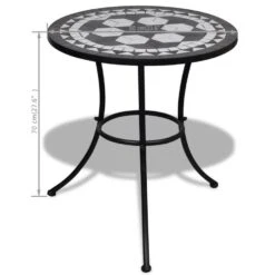 VidaXL Bistrotafel 60 Cm Mozaïek Zwart En Wit 9 VidaXL Bistrotafel 60 Cm Mozaïek Zwart En Wit -Tuinmeubels Winkel 2c3e9d22edf94fb2a24cb4117c94027f