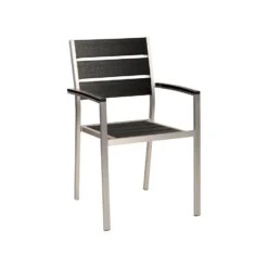 Beliani Tuinstoel VERNIO - Zwart Kunsthout 9 Beliani Tuinstoel VERNIO - Zwart Kunsthout -Tuinmeubels Winkel 32dc07101373452699adf5d0b266340e