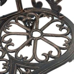 VidaXL Bistrobank 100 Cm Gietaluminium Bronskleurig -Tuinmeubels Winkel 344e8239dc7049d48d96243e44480a10