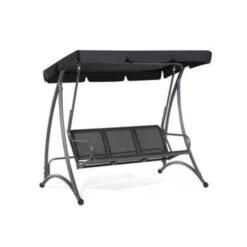 Beliani Schommelbank BOGART - Zwart Mesh 9 Beliani Schommelbank BOGART - Zwart Mesh -Tuinmeubels Winkel 48ce20f3c94f406f8ad242f1047a7ae6