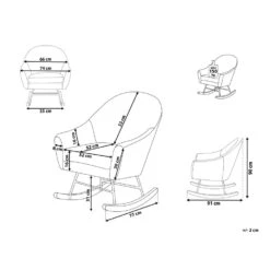 Beliani Schommelstoel OXIE - Grijs Fluweel 8 Beliani Schommelstoel OXIE - Grijs Fluweel -Tuinmeubels Winkel 4a5968871cb440dcb3a9f1d25773dbe5 1