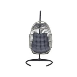 Beliani Hangstoel SESIA - Grijs Polyester, Pe Rotan 9 Beliani Hangstoel SESIA - Grijs Polyester, Pe Rotan -Tuinmeubels Winkel 4ec4e740c85e4b768d5972423f26bdbc