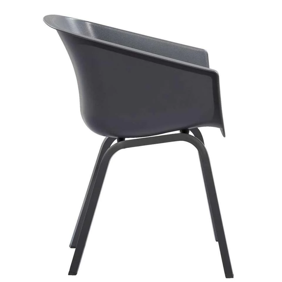 Hartman Kuipstoel Amalia - Antraciet - Aluminium Onderstel 6 Hartman Kuipstoel Amalia - Antraciet - Aluminium Onderstel - Afbeelding 4
