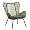 Loungefauteuil Monaco - Groen - Incl. Kussen -Tuinmeubels Winkel 50105205