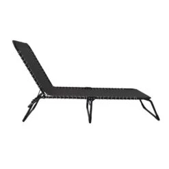 Ligbed Frejus - Donkergrijs - 30/73x53x196 Cm -Tuinmeubels Winkel 50255056 0300