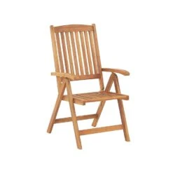 Beliani Tuinstoel JAVA - Lichte Houtkleur Acaciahout -Tuinmeubels Winkel 5097dcbecbf642faadfb89a139777273
