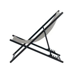 Beliani Tuinligstoel LOCRI II - Grijs Synthetisch Materiaal, Aluminium -Tuinmeubels Winkel 53233194d1d14f7288b48d230754d693