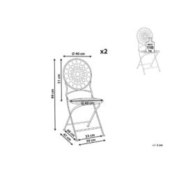 Beliani Tuinstoel SCARIO - Rood Ijzer 8 Beliani Tuinstoel SCARIO - Rood Ijzer -Tuinmeubels Winkel 5f0809e77bbf4e87801bac64b65f7071