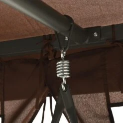 VidaXL Schommelbank Met Prieel Converteerbaar Koffiekleurig 9 VidaXL Schommelbank Met Prieel Converteerbaar Koffiekleurig -Tuinmeubels Winkel 6ad5beaa7b1442c094a961a3069dfde9