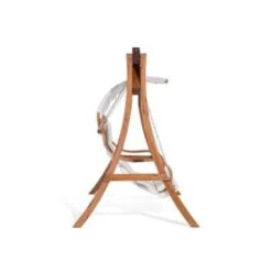 Beliani Schommelbank APRILIA - Donkere Houtkleur Larikshout -Tuinmeubels Winkel 6c5b1ce91bc049dca2887da71cb06d54