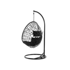 Beliani Hangstoel ALATRI - Zwart Pe Rotan -Tuinmeubels Winkel 740930f9a7a5469cb5aed455cdeff53d