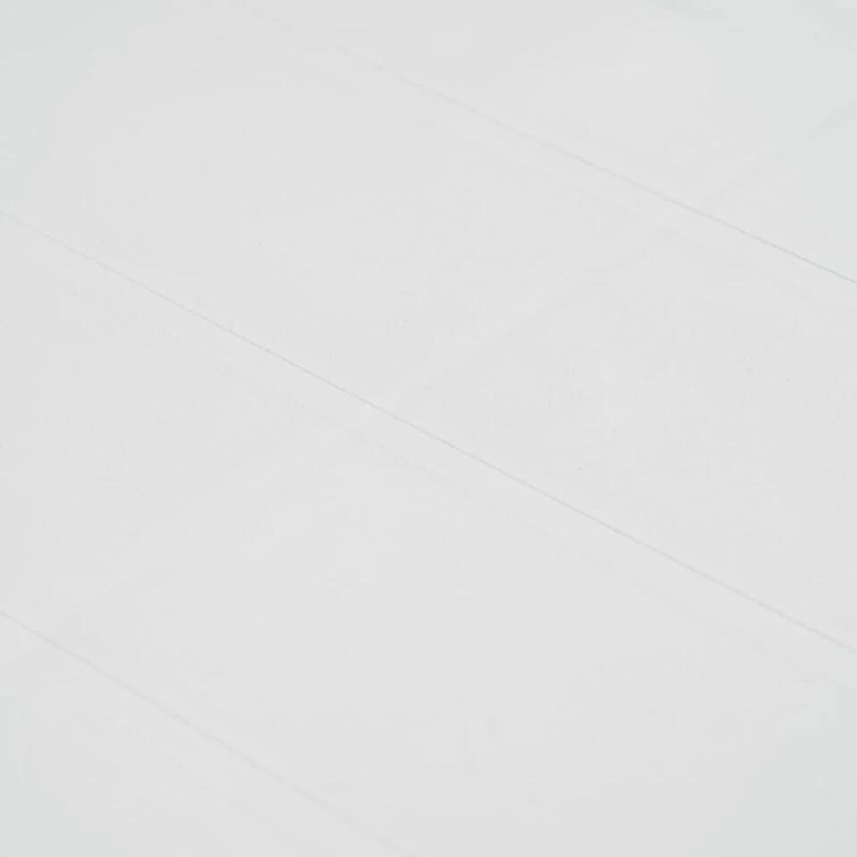 VidaXL Tuintafel 79x79x72 Cm Rattan-look Kunststof Wit 5 VidaXL Tuintafel 79x79x72 Cm Rattan-look Kunststof Wit - Afbeelding 3
