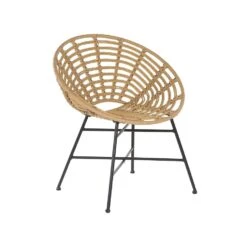 Beliani Tuinstoel ACERRA - Beige Pe Rotan -Tuinmeubels Winkel 7cc82ecb269647dc8ff99ac1d86a0903