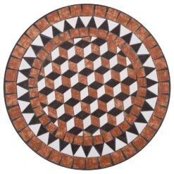 VidaXL Bistrotafel Mozaïek 60 Cm Keramiek Bruin -Tuinmeubels Winkel 7dc30afa5438472cabc55bb607bc2fa7