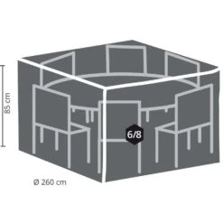 Outdoor Covers Premium Hoes Voor Ronde Tuinset - 260 Cm 8 Outdoor Covers Premium Hoes Voor Ronde Tuinset - 260 Cm -Tuinmeubels Winkel 81010515 0200