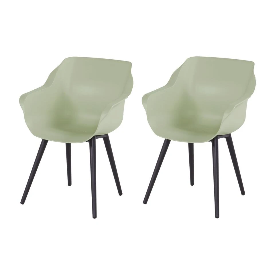 Hartman Sophie Studio Dining Armstoel - French Green - Set Van 2 3 Hartman Sophie Studio Dining Armstoel - French Green - Set Van 2