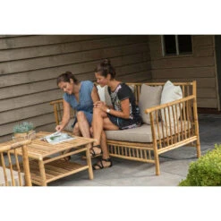 Exotan Bank Bamboo - Bruin (incl. Kussens) 8 Exotan Bank Bamboo - Bruin (incl. Kussens) -Tuinmeubels Winkel 81012377 0102