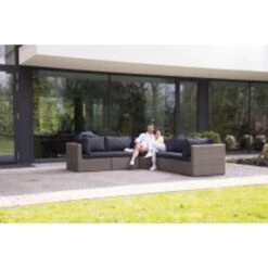 Outdoor Covers Premium Loungesethoes Trapezium - Grijs -Tuinmeubels Winkel 81029500 0300