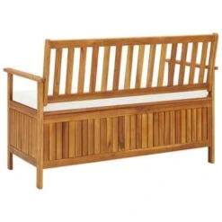 VidaXL Tuinopslagbank 120x63x84 Cm Massief Acaciahout -Tuinmeubels Winkel 86482c695b6e4dea8a947bf24ce4f8ab