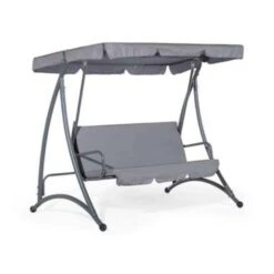 Beliani Schommelbank TEMPLE - Grijs Polyester -Tuinmeubels Winkel 87aea0cac16a4c22ad6557f83f7eb02d