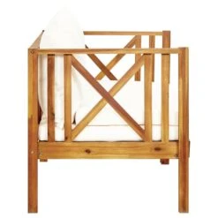 VidaXL Tuinbank 2-zits Met Kussens 122 Cm Massief Acaciahout -Tuinmeubels Winkel 8bac5842d89b4c6c9eefc2157d1d3b2a