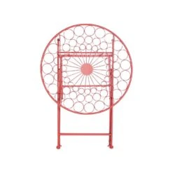 Beliani Tuintafel SCARIO - Rood Ijzer -Tuinmeubels Winkel 90444d39adaa4f679a32f60ec7ed53dd