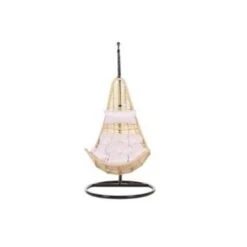 Beliani Hangstoel ATRI - Beige Pe Rotan -Tuinmeubels Winkel 9414fd7cb5274210bb095e53b2678447