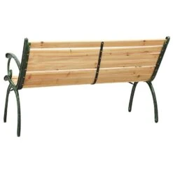VidaXL Tuinbank 123 Cm Gietijzer En Massief Vurenhout -Tuinmeubels Winkel 9d0f18a0e578416a960786ed0ad8ec31