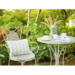 Beliani Ronde Tafel CILENTO - Grijs Ijzer -Tuinmeubels Winkel 9f72ccc1673948ca892140987e2a21ce
