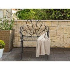 Beliani Tuinstoel LIGURIA - Zwart Ijzer -Tuinmeubels Winkel a6846235d58d434b835cbbfaf147f1e1