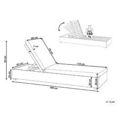 Beliani Tuinligstoel FANANO - Lichte Houtkleur Acaciahout -Tuinmeubels Winkel a77120d7c371403f9aeb6e5a35d40b82