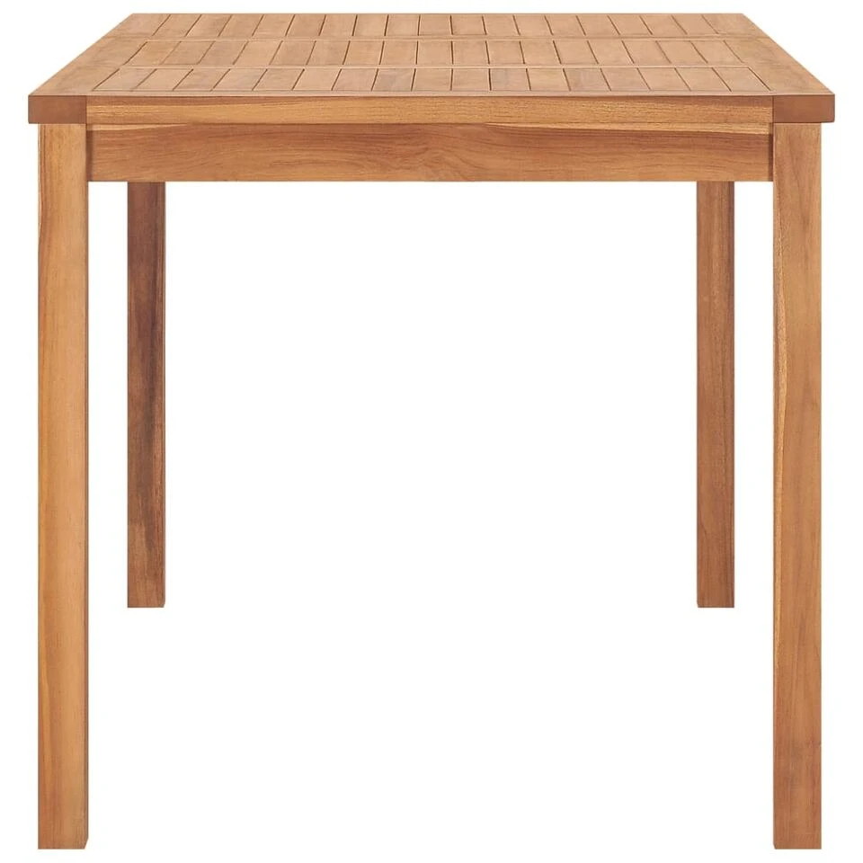 VidaXL Tuintafel 140x80x77 Cm Massief Teakhout 4 VidaXL Tuintafel 140x80x77 Cm Massief Teakhout - Afbeelding 2