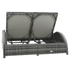 VidaXL Ligbed Tweepersoons Met Kussen Poly Rattan Antraciet -Tuinmeubels Winkel a915da77bc014f9899504c3a34faf1bc