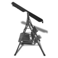 VidaXL Schommelbank Met Luifel Zwart 7 VidaXL Schommelbank Met Luifel Zwart -Tuinmeubels Winkel b4557cedc8204e119404e2141a9b0fd9