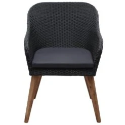 VidaXL 2x Tuinstoel Met Kussens Poly Rattan Zwart Buitenstoel Zitstoel Stoel -Tuinmeubels Winkel cc8dabddfa4643e78619573a4b7263de