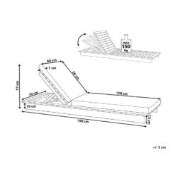 Beliani Tuinligstoel GRANARI - Lichte Houtkleur Acaciahout 8 Beliani Tuinligstoel GRANARI - Lichte Houtkleur Acaciahout -Tuinmeubels Winkel cf831ebe077e48209b438b589de3943f