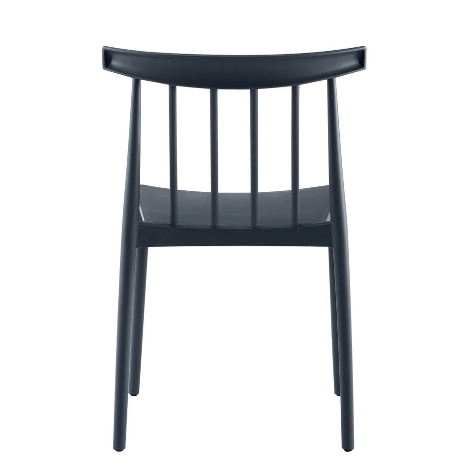 Giga Meubel Tuinstoelen Stapelbaar - Antraciet - Kunststof - Set Van 2 6 Giga Meubel Tuinstoelen Stapelbaar - Antraciet - Kunststof - Set Van 2 - Afbeelding 4