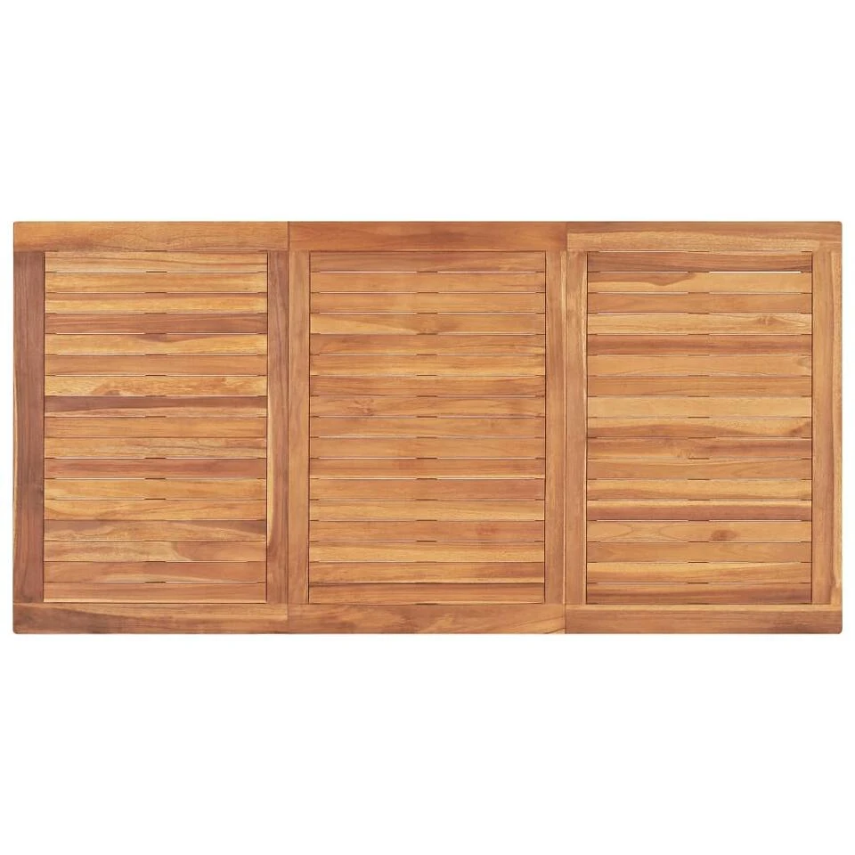 VidaXL Tuintafel 160x80x77 Cm Massief Teakhout 5 VidaXL Tuintafel 160x80x77 Cm Massief Teakhout - Afbeelding 3