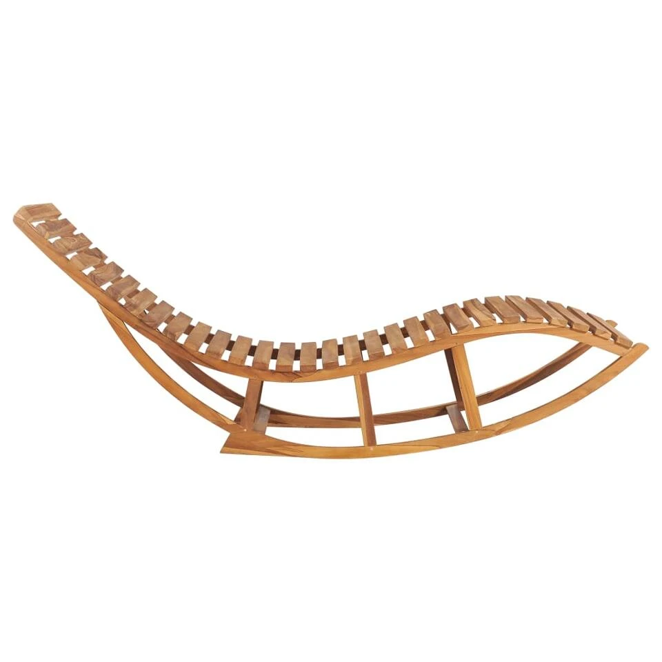 VidaXL Ligbed Schommelend Massief Teakhout 5 VidaXL Ligbed Schommelend Massief Teakhout - Afbeelding 3
