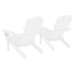 VidaXL Tuinstoelen Adirondack Met Tafeltje Massief Vurenhout Wit -Tuinmeubels Winkel e72f1e5d55384861aed90ab4f332f5c0