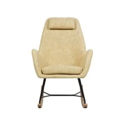 Beliani Schommelstoel ARRIE - Geel Polyester 9 Beliani Schommelstoel ARRIE - Geel Polyester -Tuinmeubels Winkel e74ed666beaf475a822ba7d4744b25e3