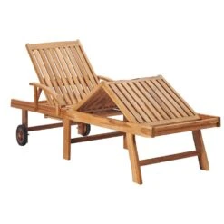 VidaXL Ligbedden 2 St Met Tafel En Kussens Massief Teakhout -Tuinmeubels Winkel f56878c353c042a1bfebdb4725b01799