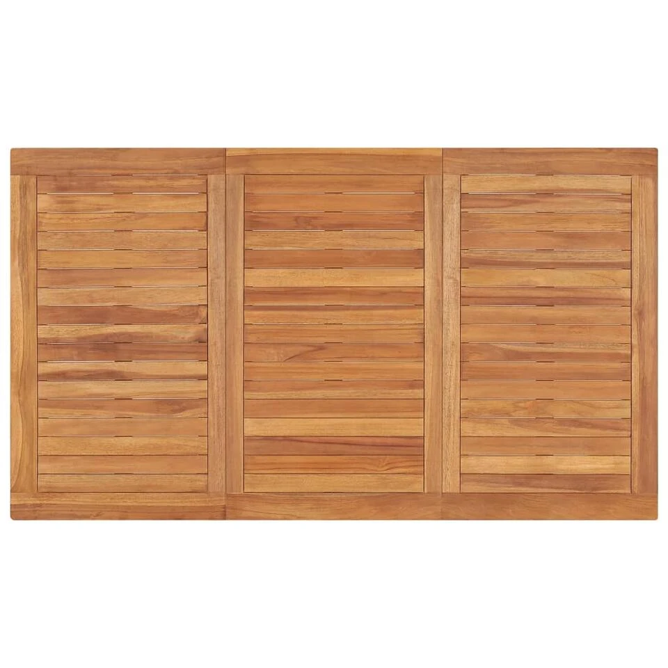 VidaXL Tuintafel 140x80x77 Cm Massief Teakhout 5 VidaXL Tuintafel 140x80x77 Cm Massief Teakhout - Afbeelding 3